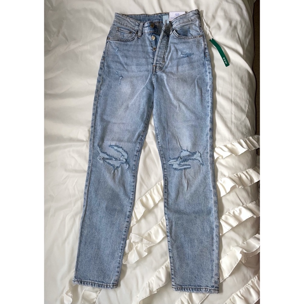 H&M Distressed Mom Jeans